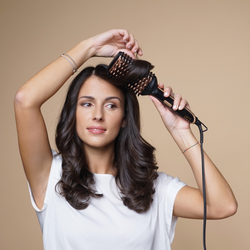 Bellissima 11879 - Forrólevegős hajkefe MAGIC SHINY BRUSH 73W/230V rózsaarany