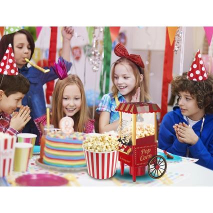 Beper - 1200W/230V popcorngép, piros