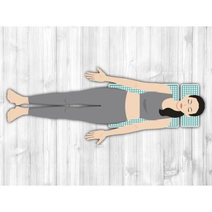 Beper - Akupresszúrás szőnyeg és párna mentaszínű