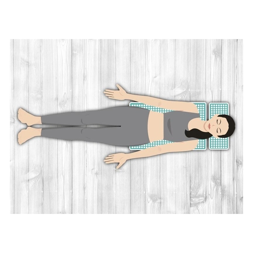 Beper - Akupresszúrás szőnyeg és párna mentaszínű