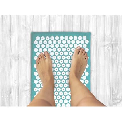 Beper - Akupresszúrás szőnyeg és párna mentaszínű