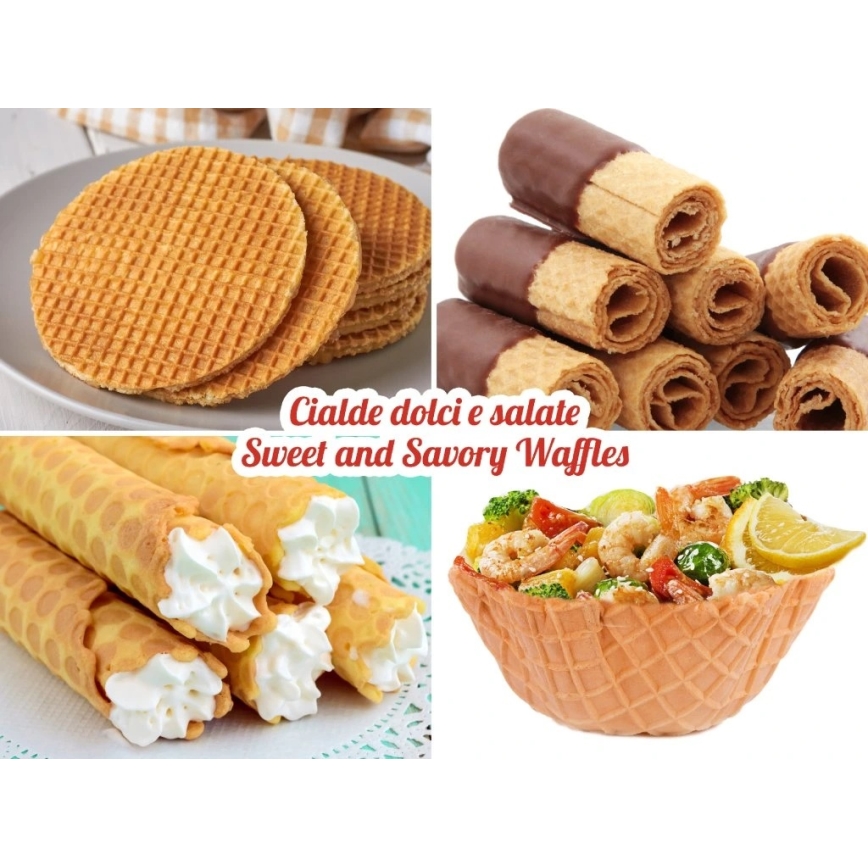 Beper - Gofrisütő 2 az 1-ben 1000W/230V piros