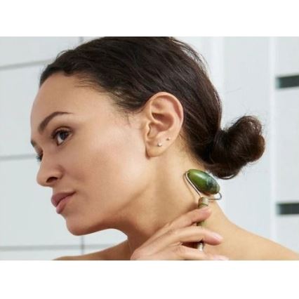 Beper - Nefrit Gua Sha kő és masszázsroller