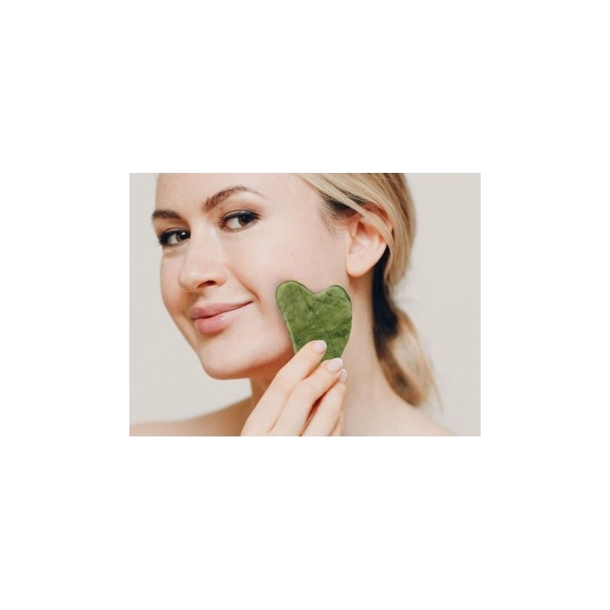 Beper - Nefrit Gua Sha kő és masszázsroller