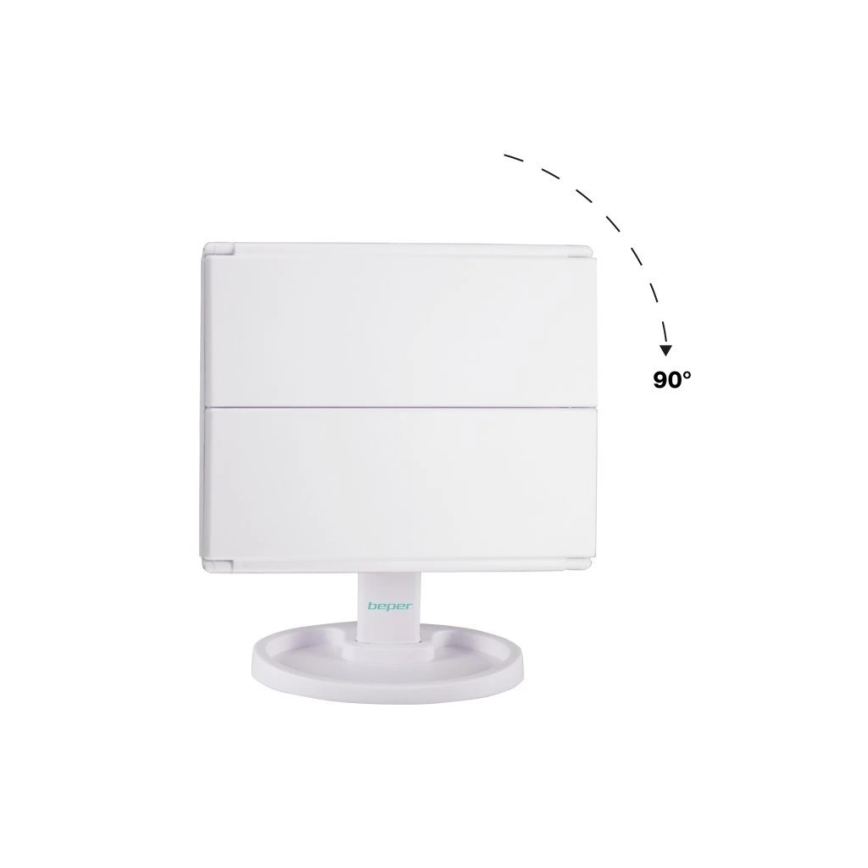 Beper - Sminktükör LED-világítással 4xAAA/5V