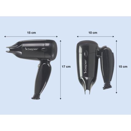 Beper - Utazó hajszárító 1200W/230V
