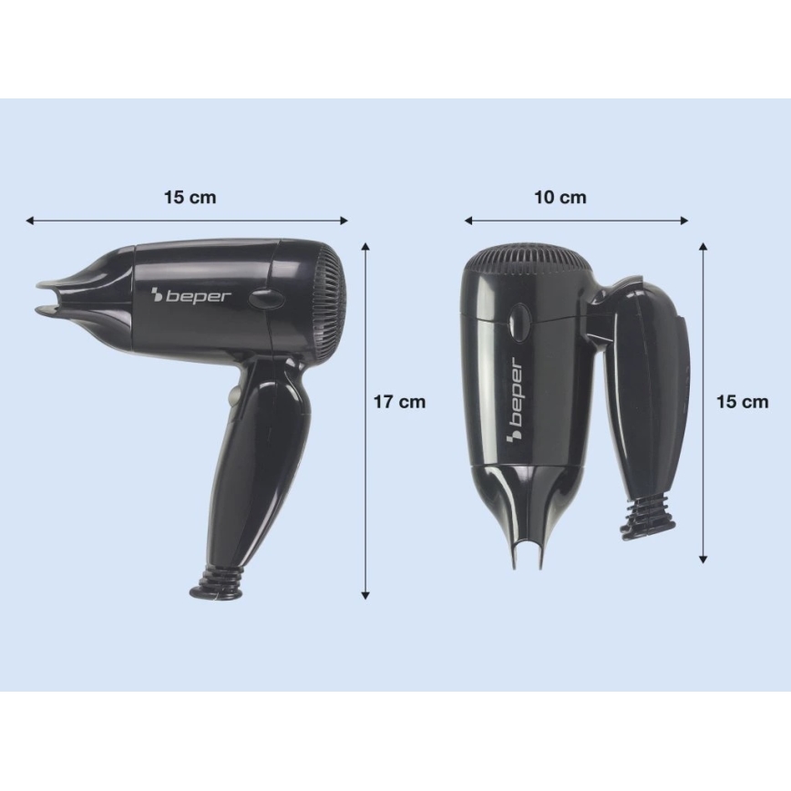 Beper - Utazó hajszárító 1200W/230V