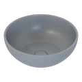 BERGEN pulton elhelyezhető mosdó, Ø 39 cm, beton/szürke