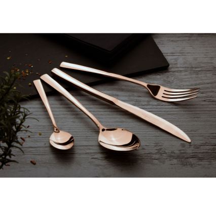 BerlingerHaus - 16 részes rozsdamentes acél evőeszköz készlet rose gold színben