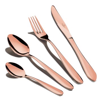 BerlingerHaus - 24 részes rozsdamentes acél evőeszköz készlet rose gold színben
