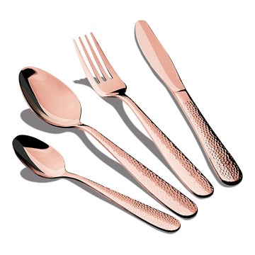 BerlingerHaus - 24 részes rozsdamentes acél evőeszköz készlet rose gold színben