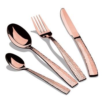 BerlingerHaus - 24 részes rozsdamentes acél evőeszköz készlet rose gold színben