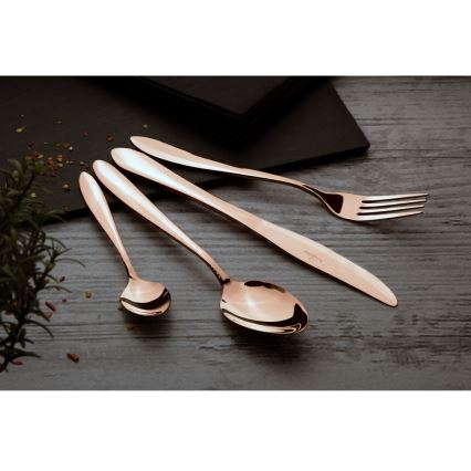 BerlingerHaus - 24 részes rozsdamentes acél evőeszköz készlet rose gold színben