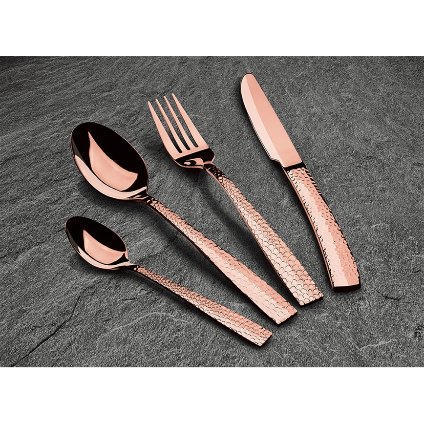BerlingerHaus - 24 részes rozsdamentes acél evőeszköz készlet rose gold színben