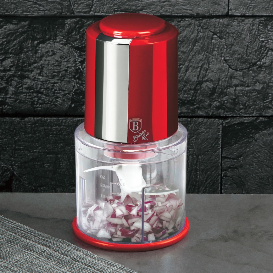 BerlingerHaus - Ételaprító 300W/230V piros