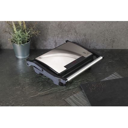 BerlingerHaus - Kontaktgrill tapadásmentes felülettel 1500W/230V rozsdamentes acél/fekete