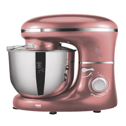 BerlingerHaus - Konyhai robotgép rozsdamentes acél tállal 1300W/230V rózsaarany