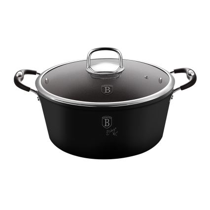 BerlingerHaus - Lábas titán felülettel + fedél 28 cm fekete