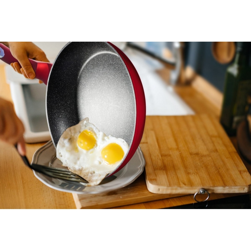 BerlingerHaus - Márvány felületű edénykészlet 6 db piros