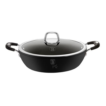 BerlingerHaus - Serpenyő titán felülettel+ fedél 28 cm fekete