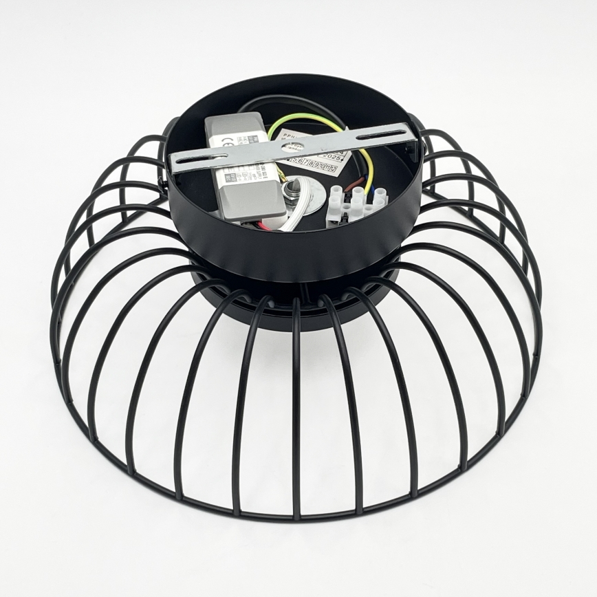 BETSY LED mennyezeti lámpa, 12W/230V, Ø 25 cm, fekete