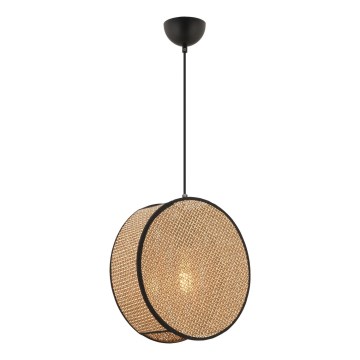 BIG DRUM kábeles függőlámpa 1xE27/60W/230V barna/fekete