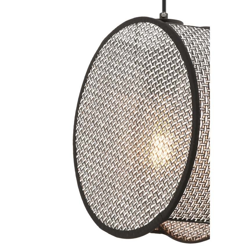 BIG DRUM kábeles függőlámpa 1xE27/60W/230V szürke/fekete