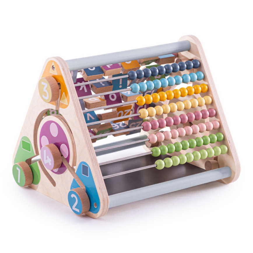 Bigjigs Toys - Interaktív háromszög állatfigurákkal