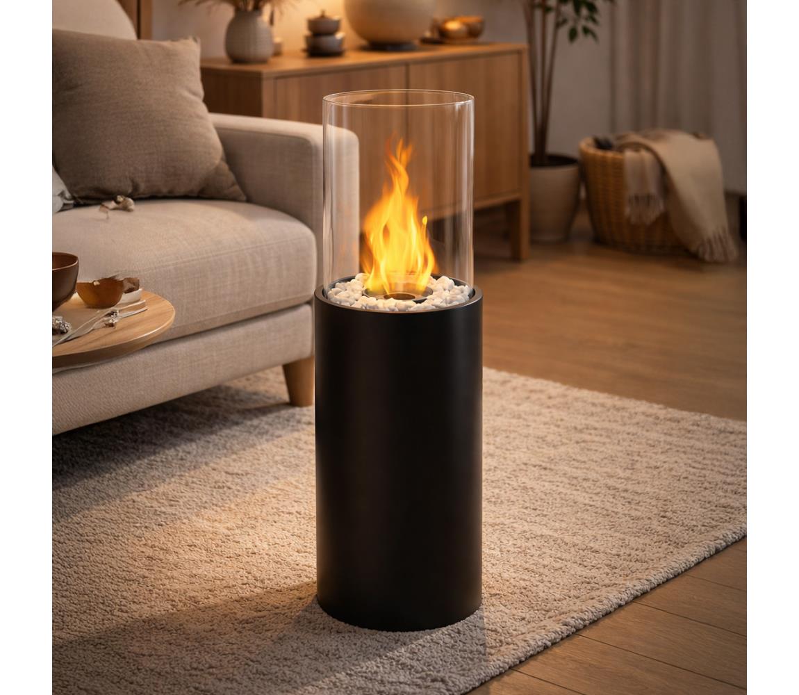 Estilo Home Bio kandalló ROMA 26,5x80,5 cm 2kW fekete + védőfedél 5905623250762