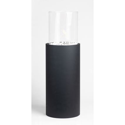 Bio kandalló ROMA 26,5x80,5 cm 2kW fekete + védőfedél