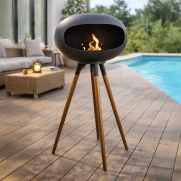 Bioetanol-kandalló TOKIO 45x100 cm 2 kW fekete