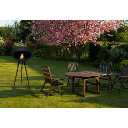 Bioetanol-kandalló TOKIO 45x100 cm 2 kW fekete