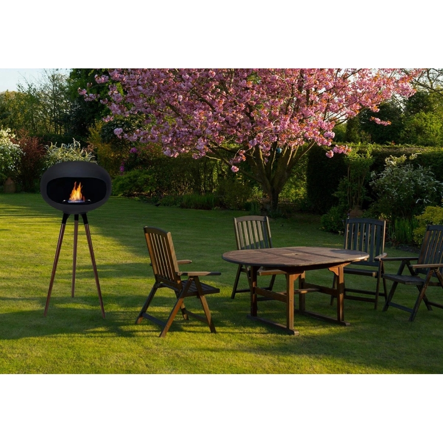 Bioetanol-kandalló TOKIO 45x100 cm 2 kW fekete