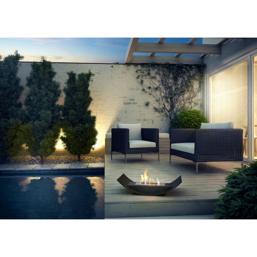 Kratki - BIO kandalló 12,4x47 cm 1kW fekete