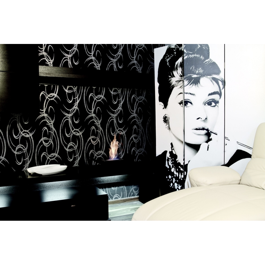 Kratki - BIO kandalló 12,4x47 cm 1kW fekete