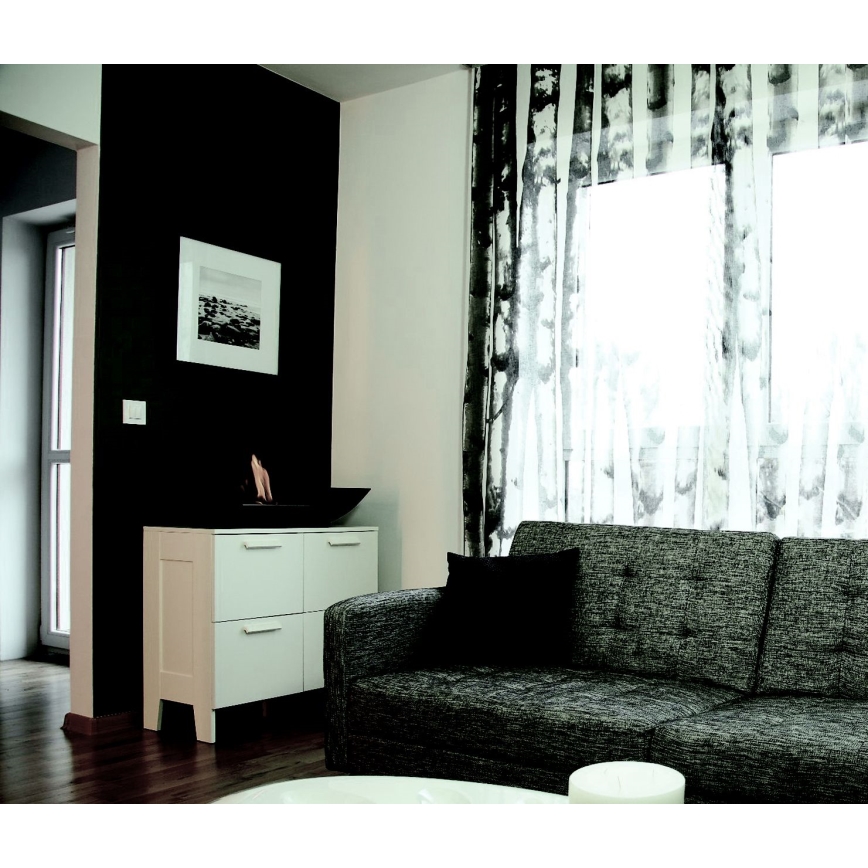 Kratki - BIO kandalló 12,4x47 cm 1kW fekete