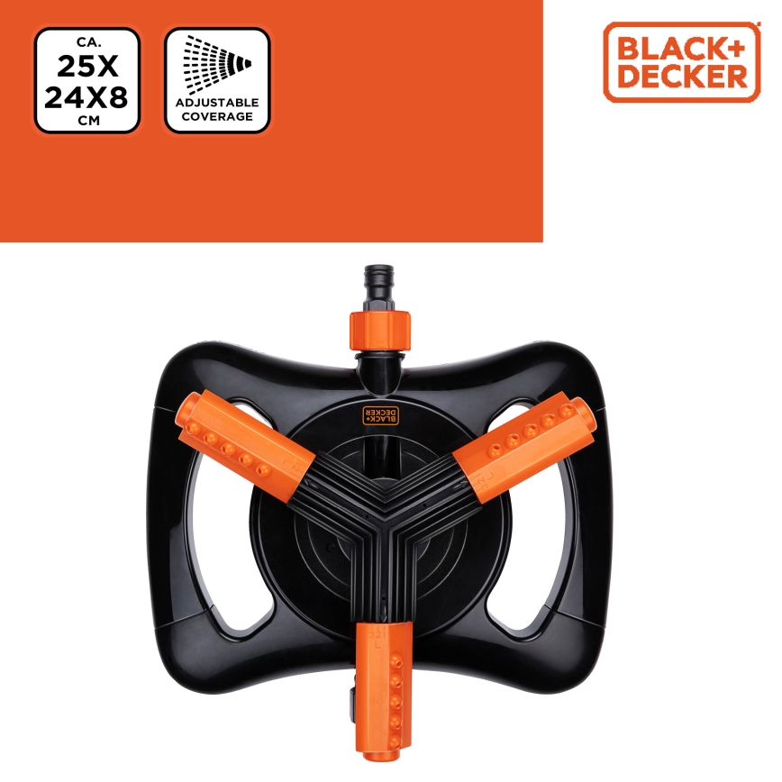 BLACK+DECKER - Háromkarú köröntöző
