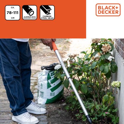 BLACK+DECKER - Teleszkópos gereblye 78-111 cm