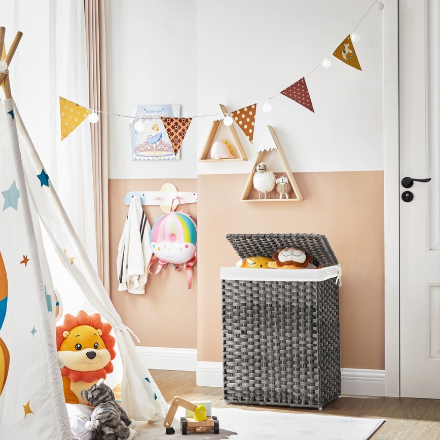 BLAINE szürke szennyeskosár