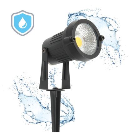 BLAKE LED kültéri lámpa, 5W/230V, 3000K, IP65, fekete
