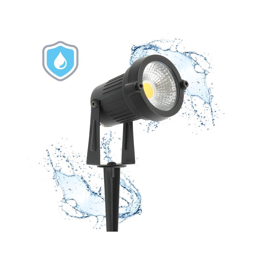 BLAKE LED kültéri lámpa, 5W/230V, 3000K, IP65, fekete