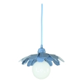 Bohemia-Design - Csillár kábellel, 1×E27/60W/230V, kék