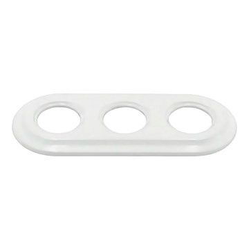 Bohemia-Design - Fehér porcelán retró háromrészes képkeret