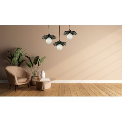 Bohemia-Design - Függőlámpa kábellel 1xE27/60W/230V fekete