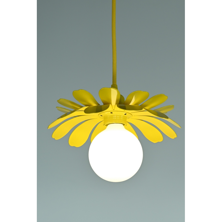 Bohemia-Design - Kábeles függőlámpa 1xE27/60W/230V sárga