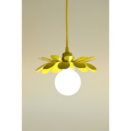Bohemia-Design - Kábeles függőlámpa 1xE27/60W/230V sárga