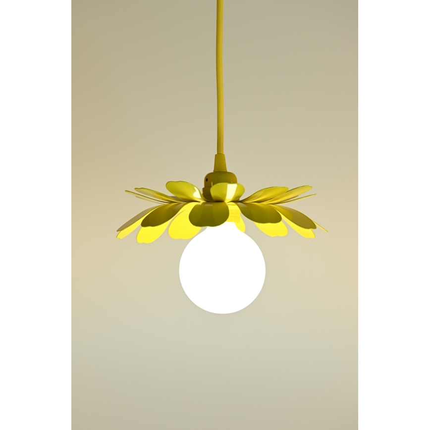 Bohemia-Design - Kábeles függőlámpa 1xE27/60W/230V sárga