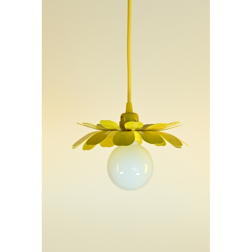 Bohemia-Design - Kábeles függőlámpa 1xE27/60W/230V sárga