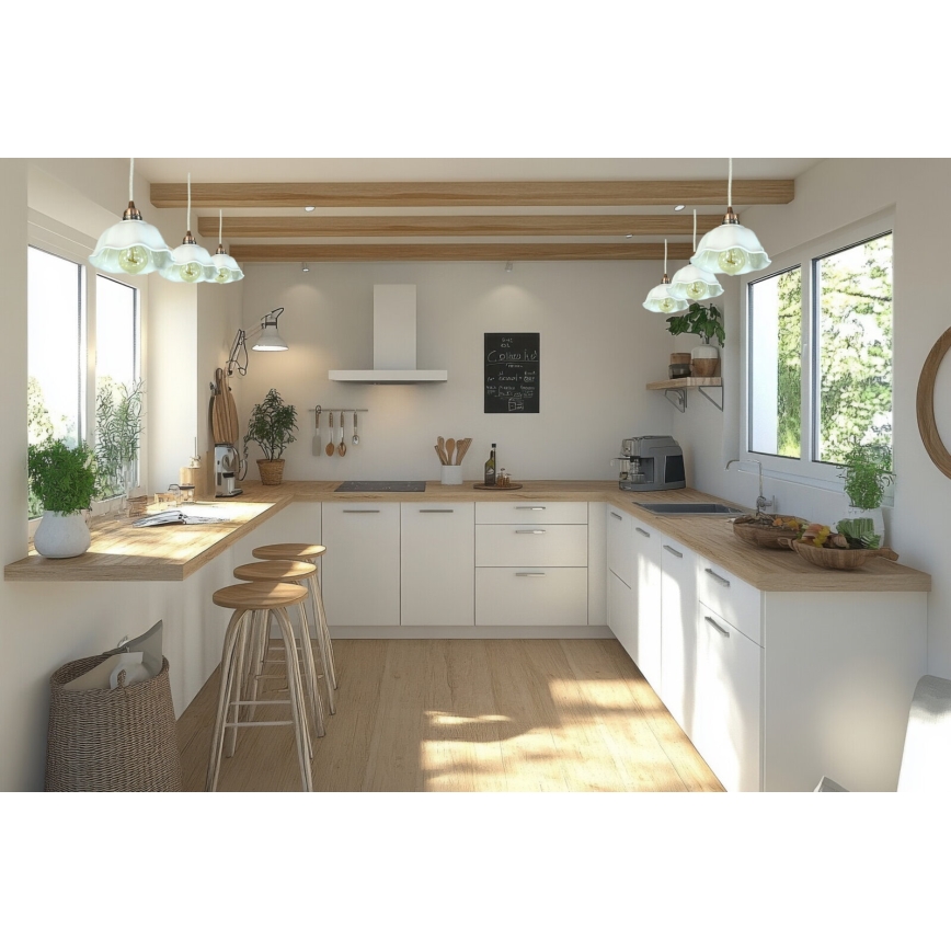 Bohemia-Design - Porcelán függeszték kábellel 1xE27/60W/230V