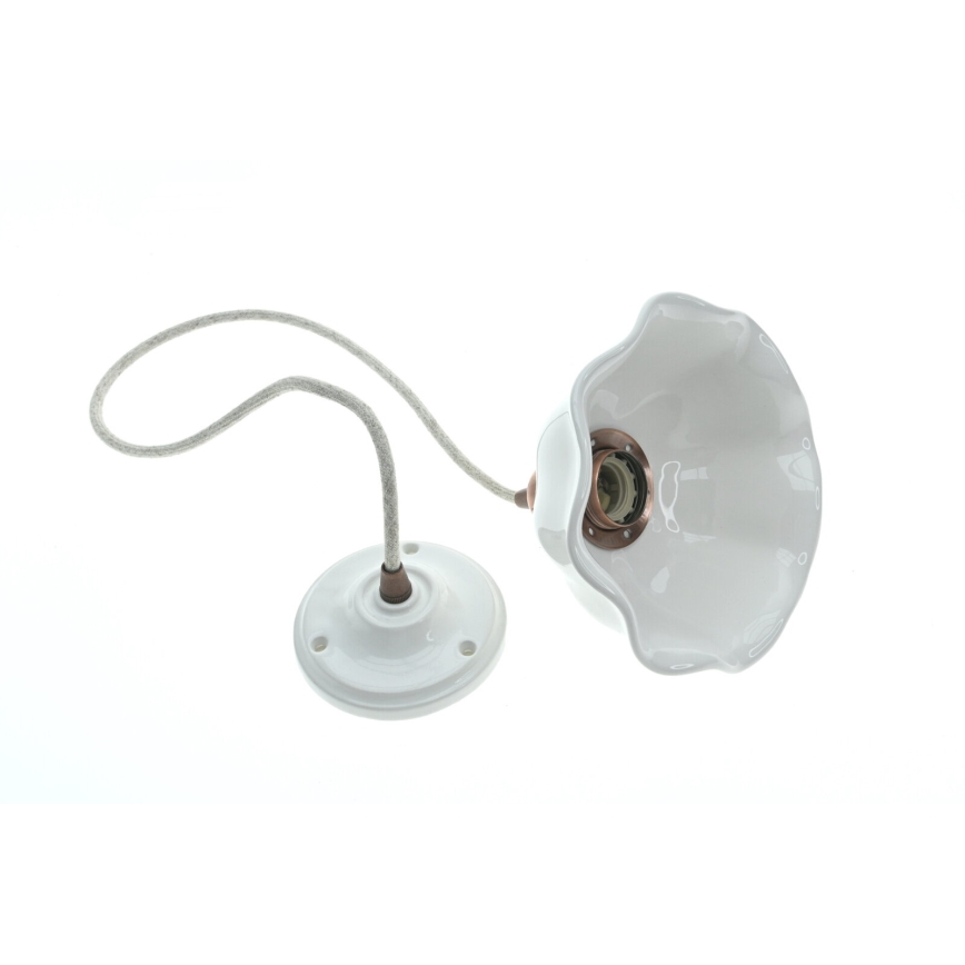 Bohemia-Design - Porcelán függeszték kábellel 1xE27/60W/230V